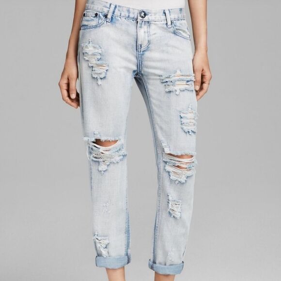 One teaspoon Distressed Light Blue Jeans - Picture 1 of 7